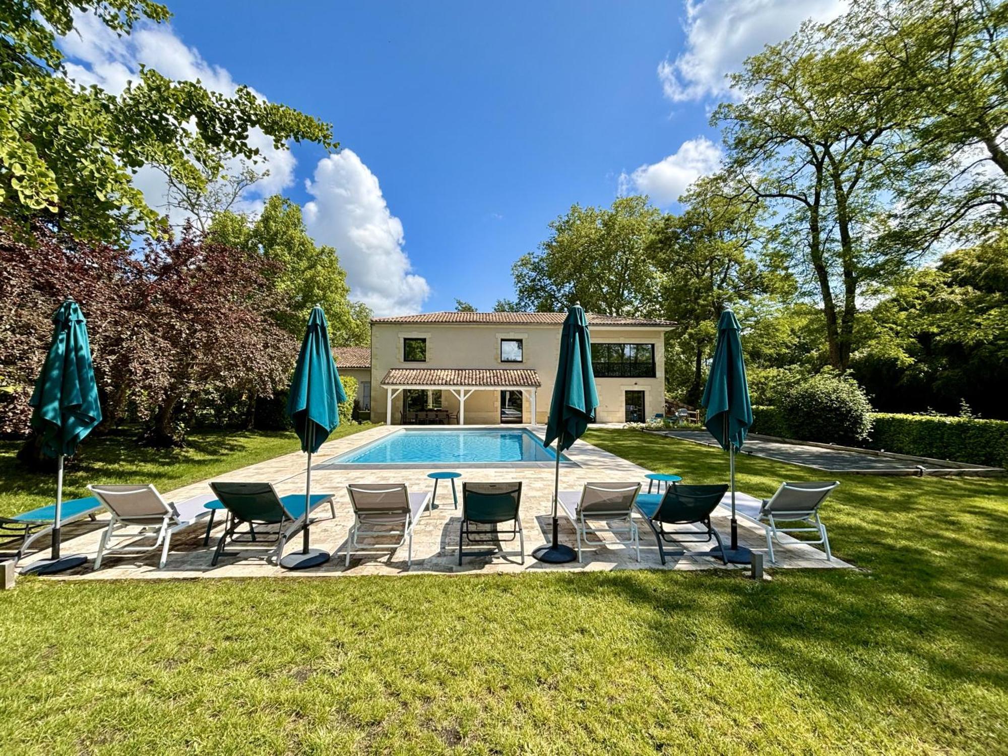 La Maison L'Eperon, Stylish 5 Star Villa Surrounded By Vineyard Near Saint Emilion Vérac Екстериор снимка